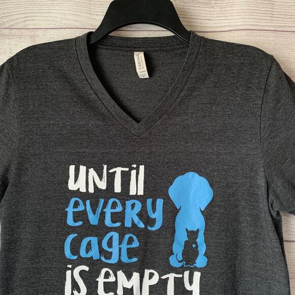 Bailing Out Benji Charcoal Gray Graphic T Shirt UNTIL EVERY CAGE IS EMPTY Size M - Picture 2 of 15